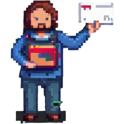 A man holds a red card in front of him emoji