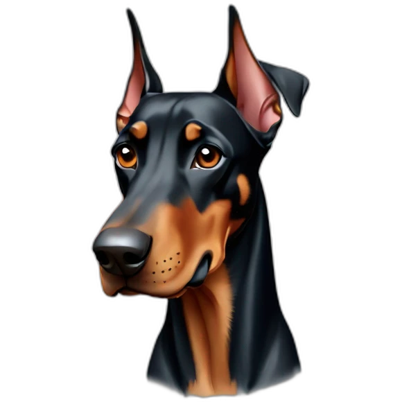 Doberman dog for PR agency emoji