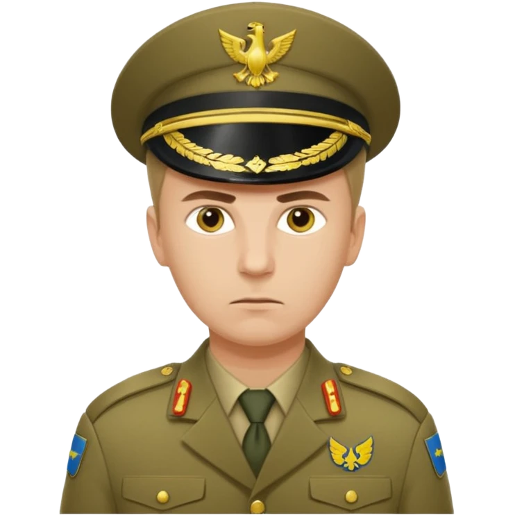 generate realistic military logistics department manager from ukraine emoji