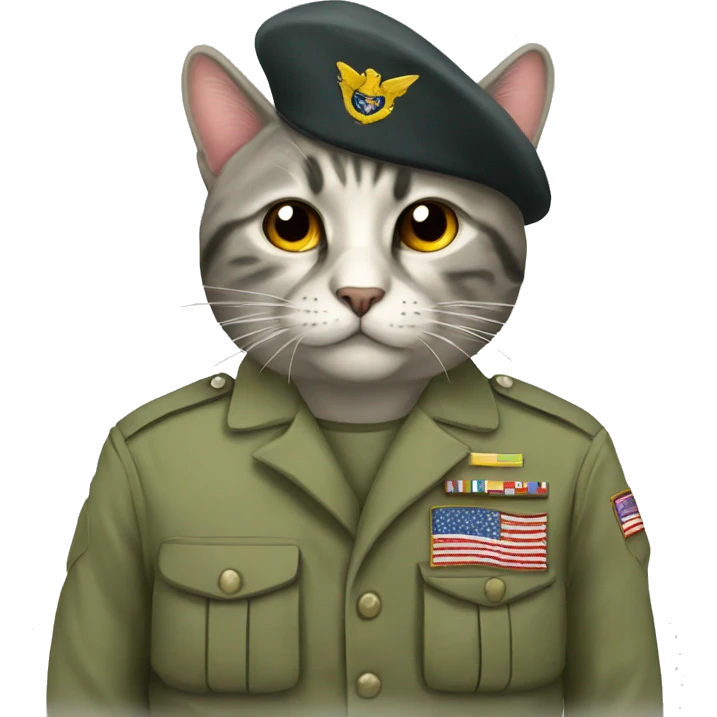 military cat emoji