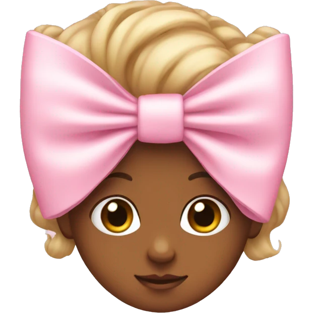Baby pink bow emoji