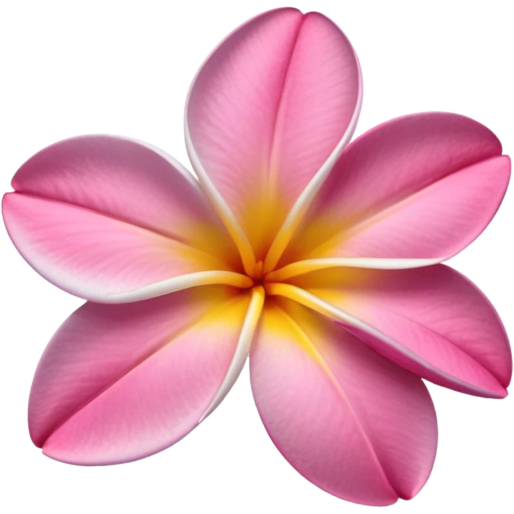 frangipani flower pink emoji