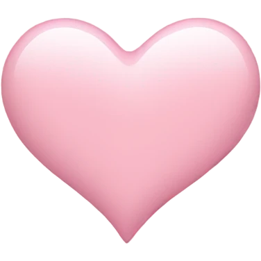 Light pink heart emoji