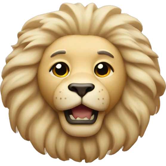 Beige Leo sign emoji
