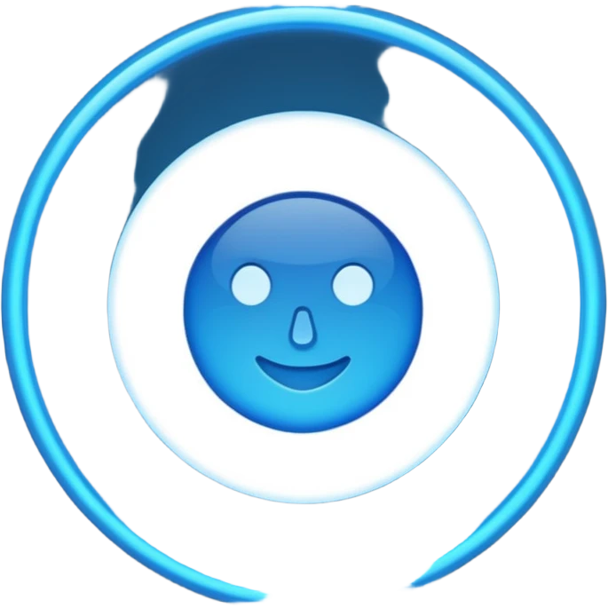 blue pinpoint emoji