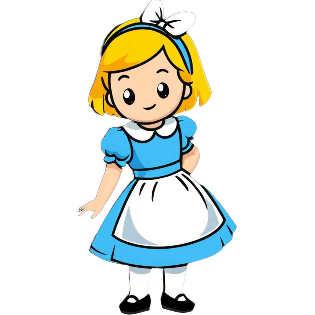 Alice from Alice in Wonderland emoji