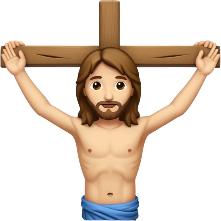 Hazme un emoji con jesuscristo en la cruz emoji