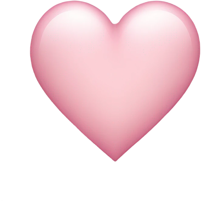 Light pink heart emoji