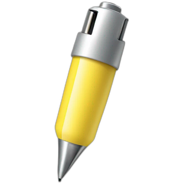 pen covered in electricity emoji