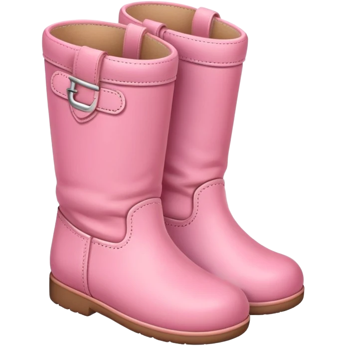pink baby boots emoji