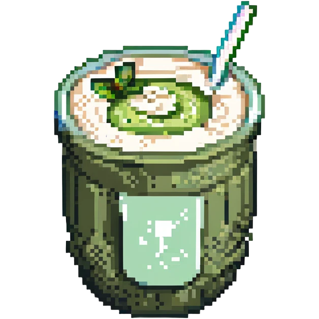 ice matcha latte emoji
