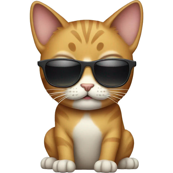 Cat with sunglasses emoji