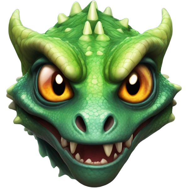 Realistic alien lizard demom emoji