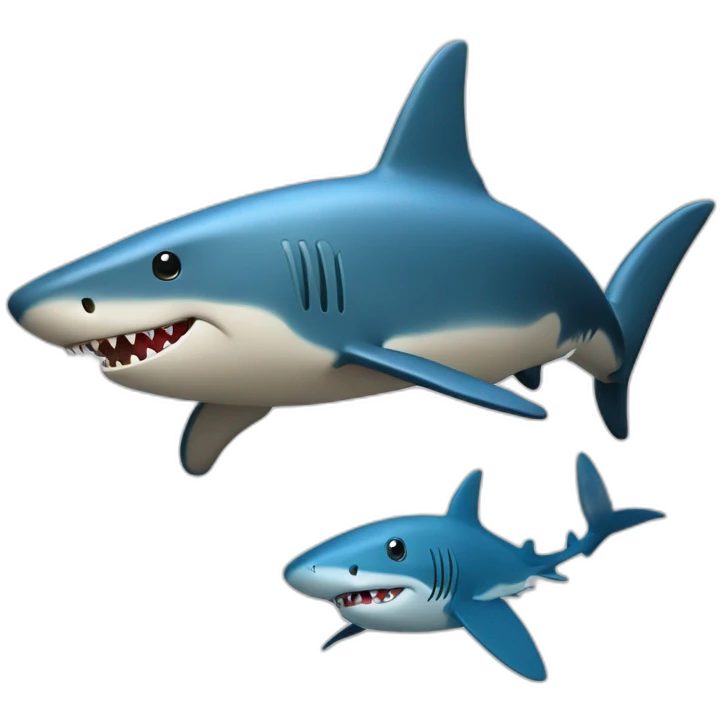 Hérisson avec requin emoji