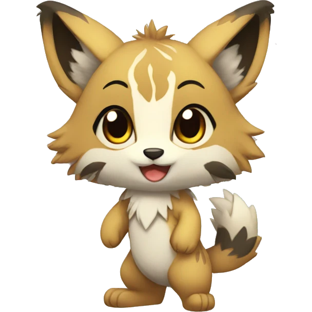 patterns, Kemono-style, Chibi, Anthro-Fur-Sona-Fakémon, Full Body emoji