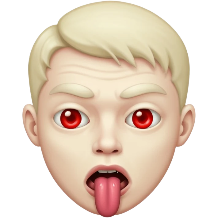 Creepy guy licking lips emoji