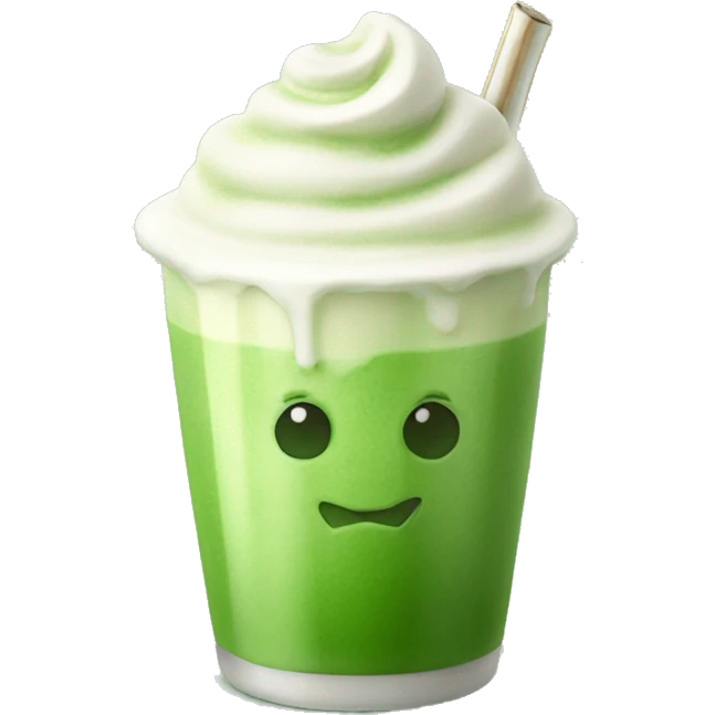 ice matcha latte emoji