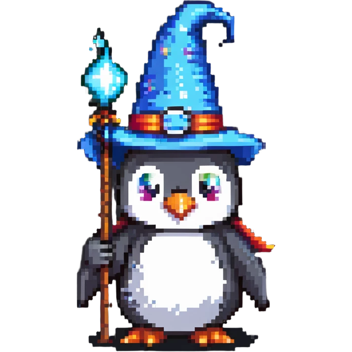 penguin wizard emoji