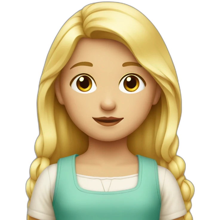 niña  rubia  emoji