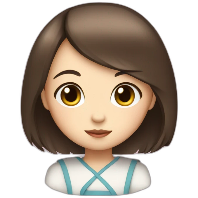 Hime cut girl emoji