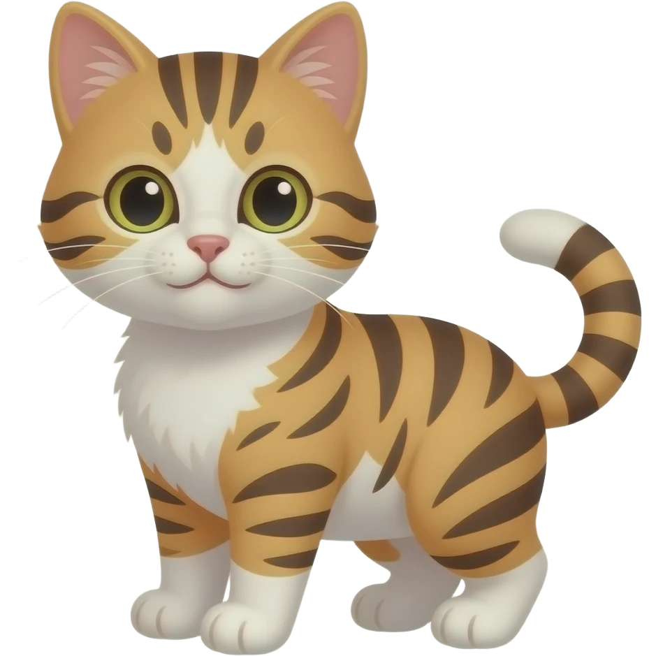 Cartoon kitten emoji