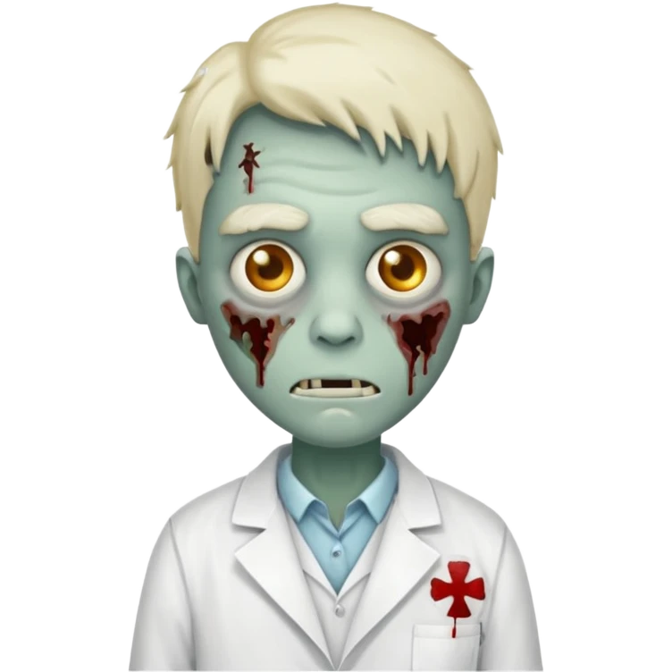 Zombie lab researcher emoji
