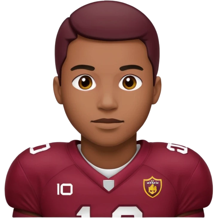 Football player with maroon uniform emoji