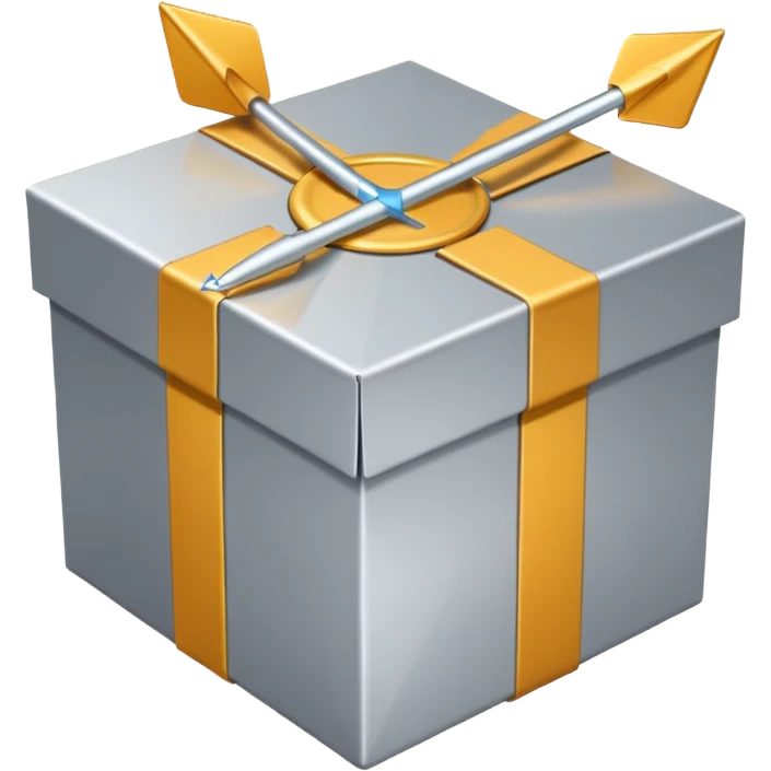 package box with arrows circling around it emoji