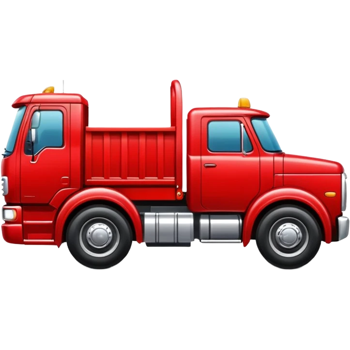 Red low truck  emoji