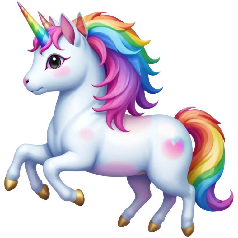 cat riding unicorn emoji