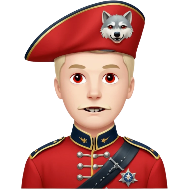 Loyalist Patrick Ferguson at the Revolutionary war Battle of Kings Mountain, with Wolves around him. emoji