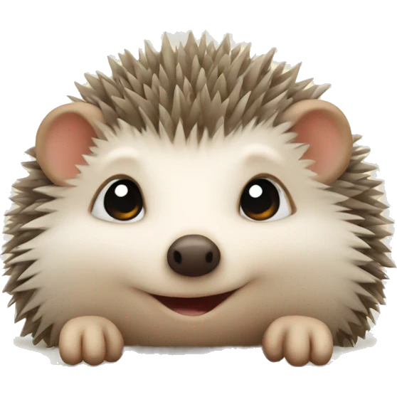 Cute hedgehog emoji