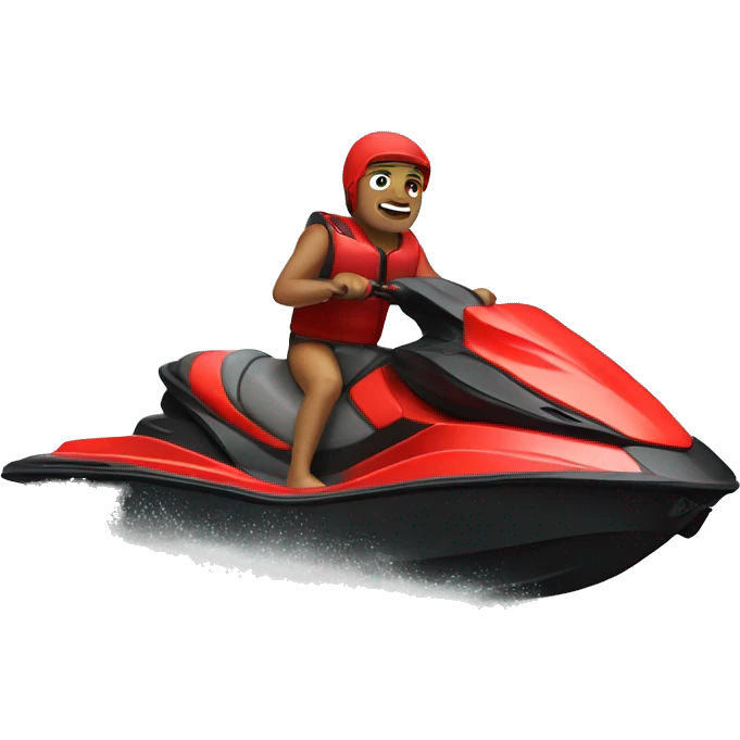 Jet ski red boy  emoji