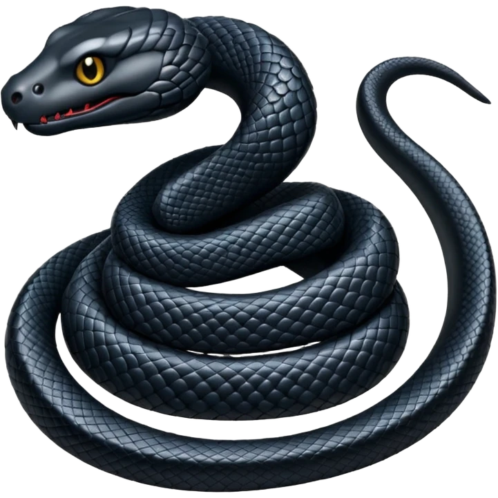 goth black snake emoji