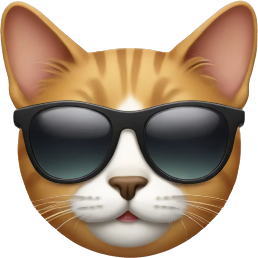 Cat with sunglasses emoji