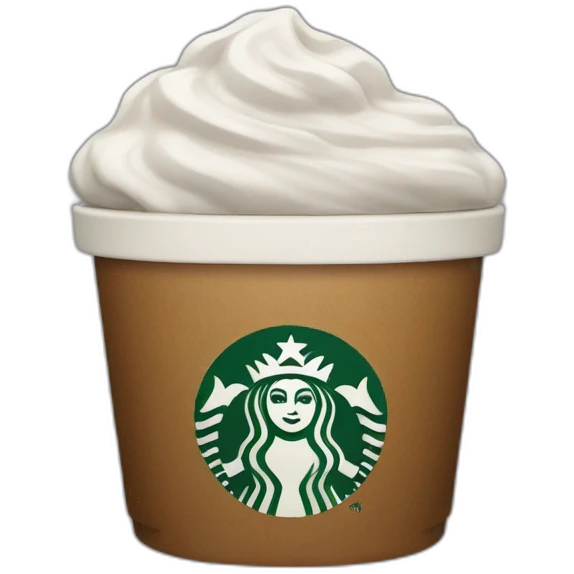 starbucks with moutain logo emoji