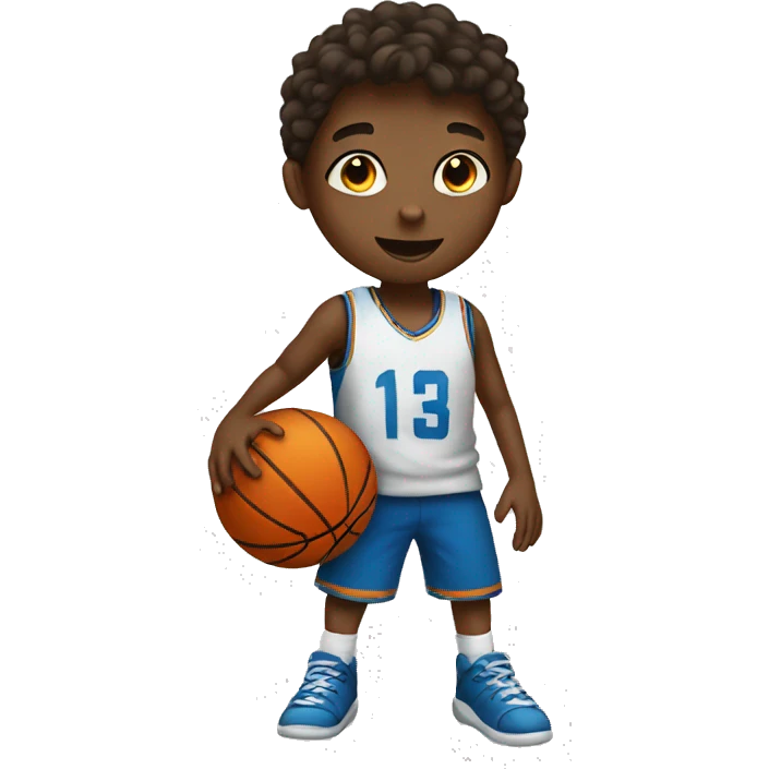 kid playing basketbal emoji