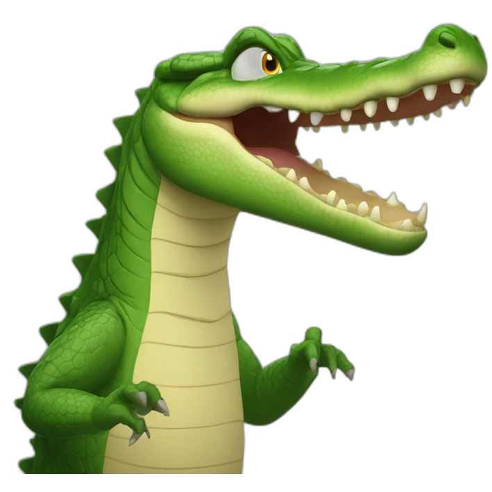 crocodile gesturing NO emoji