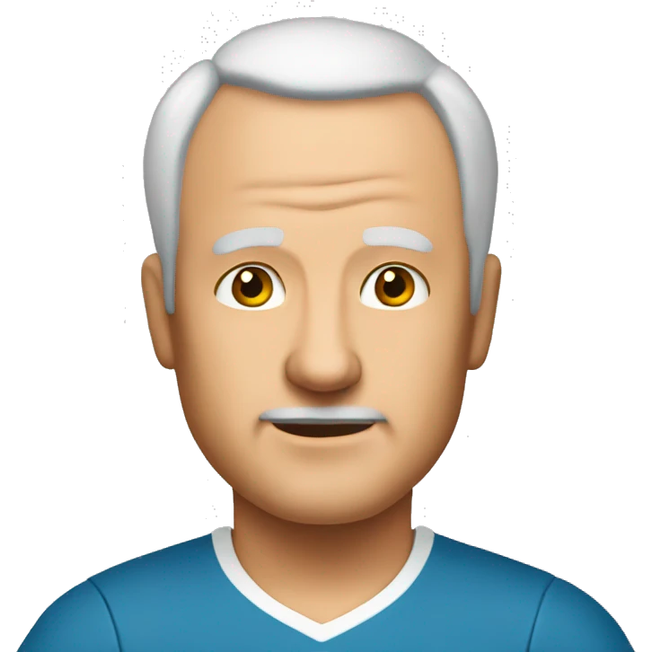 65yo man tennis balding  emoji