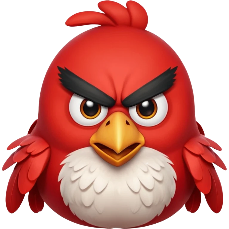 angry bird like in cartoon emoji