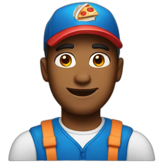 Pizza delivery guy emoji