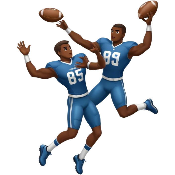 Football player throwing teammate emoji