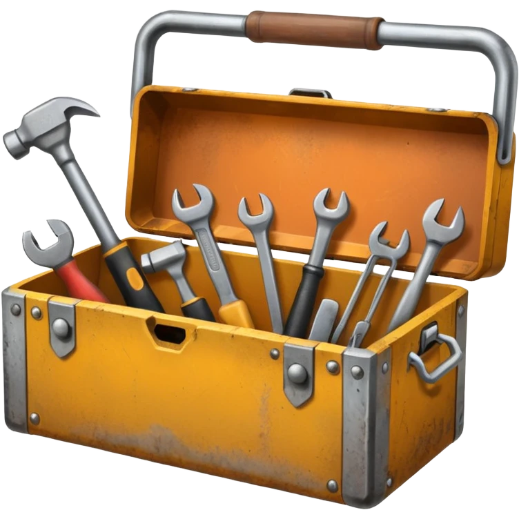 Toolbox with multiple tools emoji