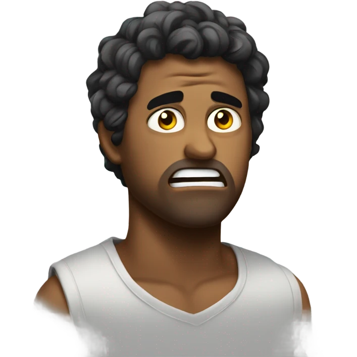 Imagine someone is angry and good mood both mix emoji