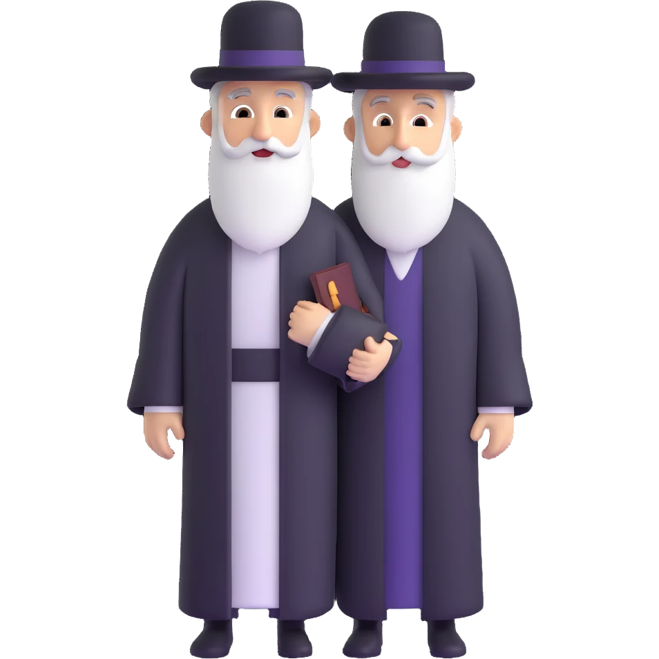 Jewish rabbi with traditional attire emoji