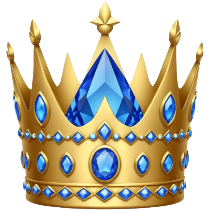 crown blue emoji