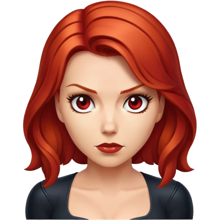 Black Widow Marvel character emoji