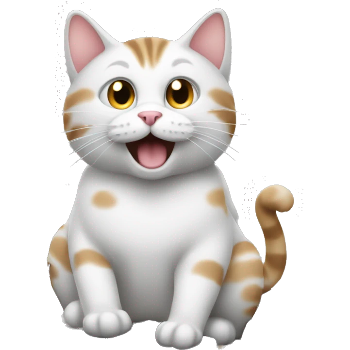 a cat typing so fast on a keyboard emoji