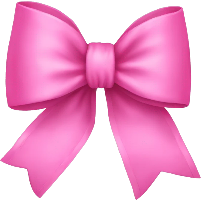 pink bow emoji
