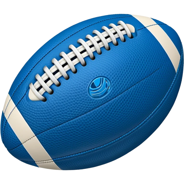 blue football ball emoji